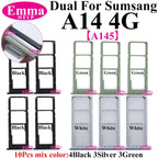 10Pcs Dual Card Phone Sim SD Card Tray For Samsung Galaxy A14 A24 A34 A54 A13 A23 A33 A53 A73 Sim Card Holder Adapter Drawer