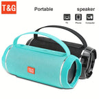 TG116C Outdoor Portable Upright Wireless Compatible Speaker, Cute Little Cube Speaker Music player, Support USB/ TF/ FM Radio Mu