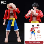 9L3D Printed Anime One Piece Naruto Demon Slayer Dummy13 Lucky T13 Movable Shapeshift Action Figures Mannequin Toys Collectors