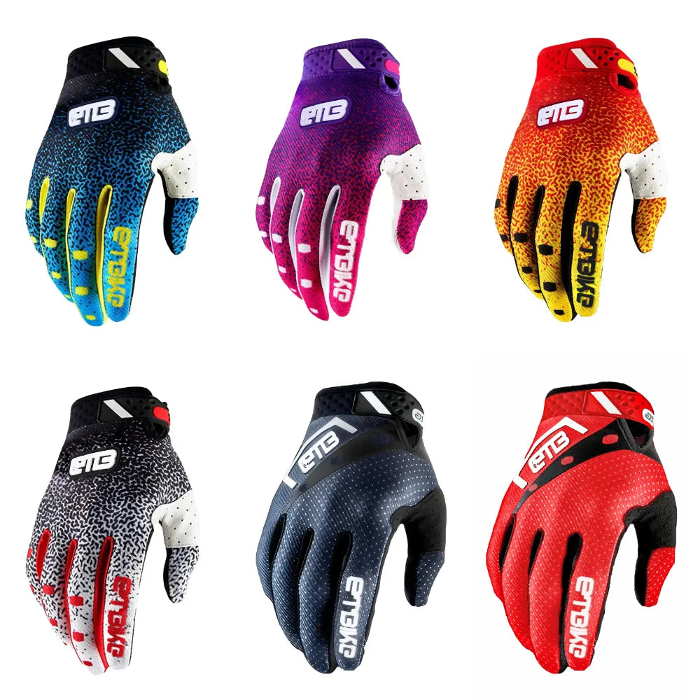 ETBIKE riding gloves, motorcycle outdoor sports off-road, mx gloves MTB DH, touch screen support Ürün ana görseli