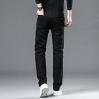 Wthinlee 8 Models Spring Autumn Business Jeans Men Casual Straight Stretch Fashion Classic Work Denim Trousers Brand Clothing