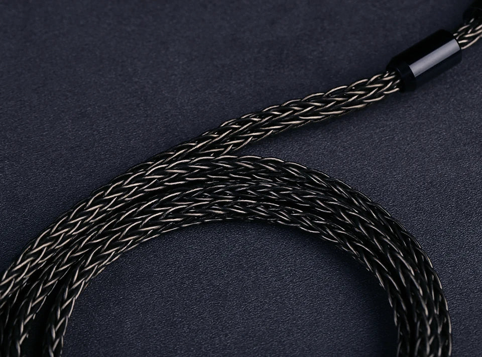 OPENHEART 16 Core Headphone Cable 1 to 2 jack dual 3.5/2.5/4.4mm/XLR Balance Cable For HIFIMAN DENON Replacement Cable 2m 3m