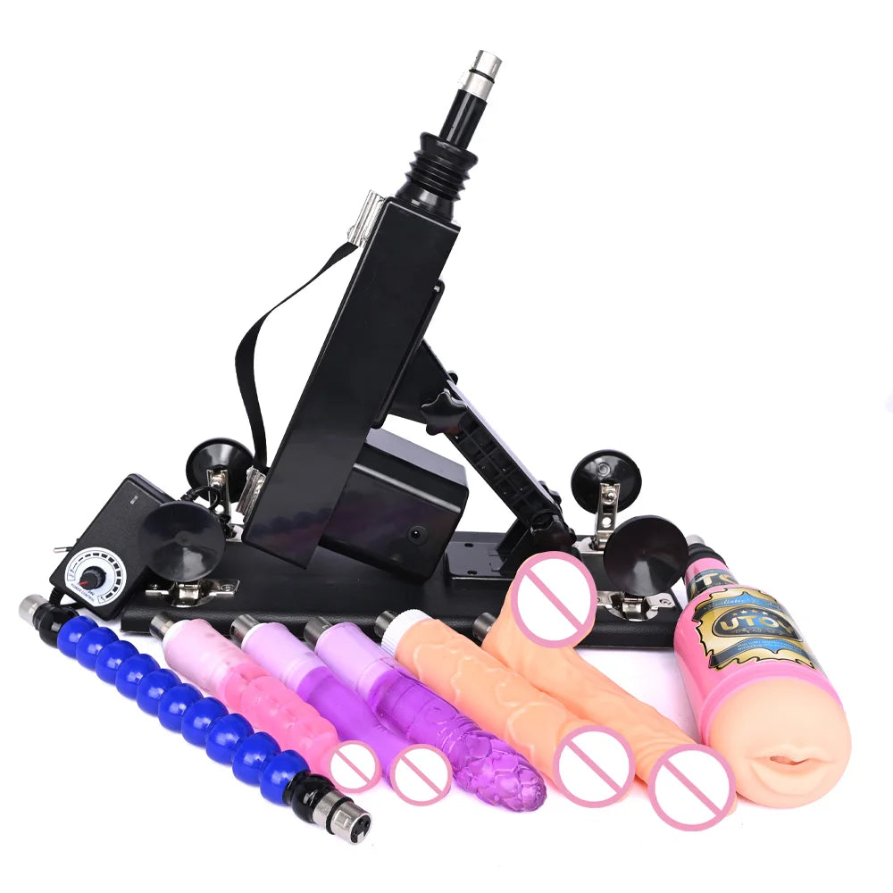 ROUGH BEAST Sex Machine for Women and Men with Dildo Attachment Automatic Masturbation Machine 3XLR Connector Sex Toys Products