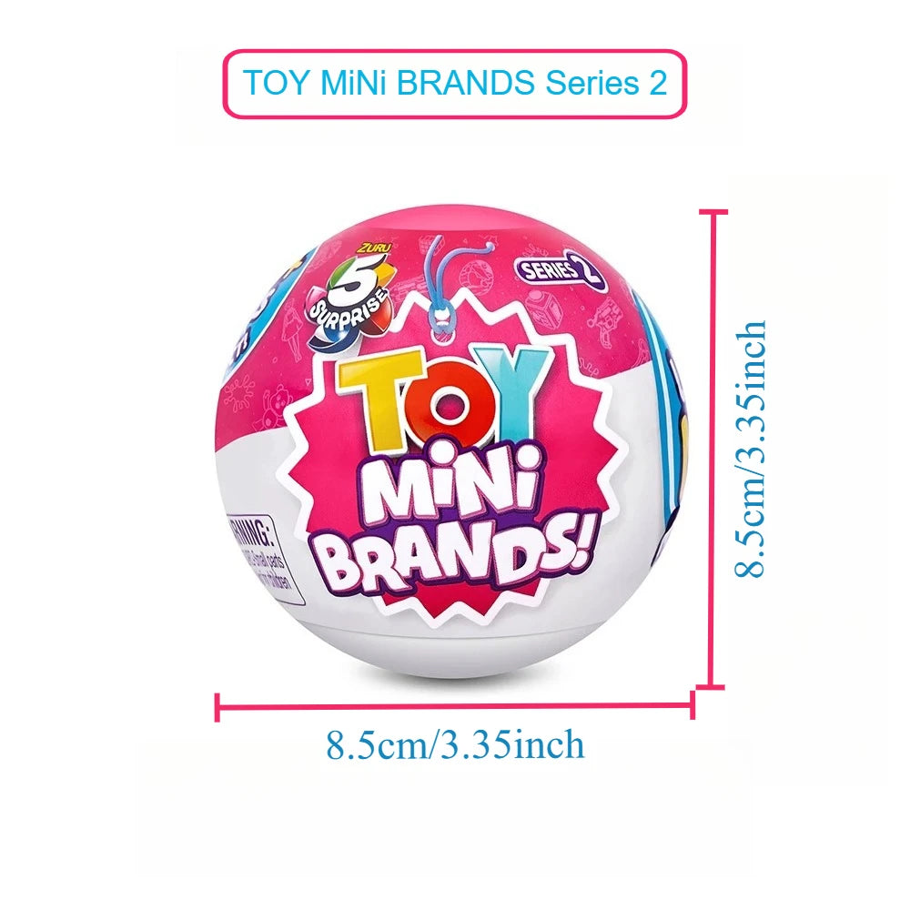 Zuru 5 Surprise Mini Brands Toys Toy Mini Brands Series 2 Mystery Capsule  Toy Store Shopping Toy Mini Brands Collecting Toys