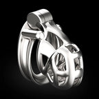 Stainless Steel Male Chastity Cage Cock Mamba Penis Ring Chastity Belt BDSM Erotic Urethral Lock Double-Arc Ring Sex Toy