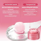 Korean Pink Collagen PDRN Capsule Cream with Niacinamide Cream for Uneven Skin Tone Lightweight Face Moisturizer Non Greasy care