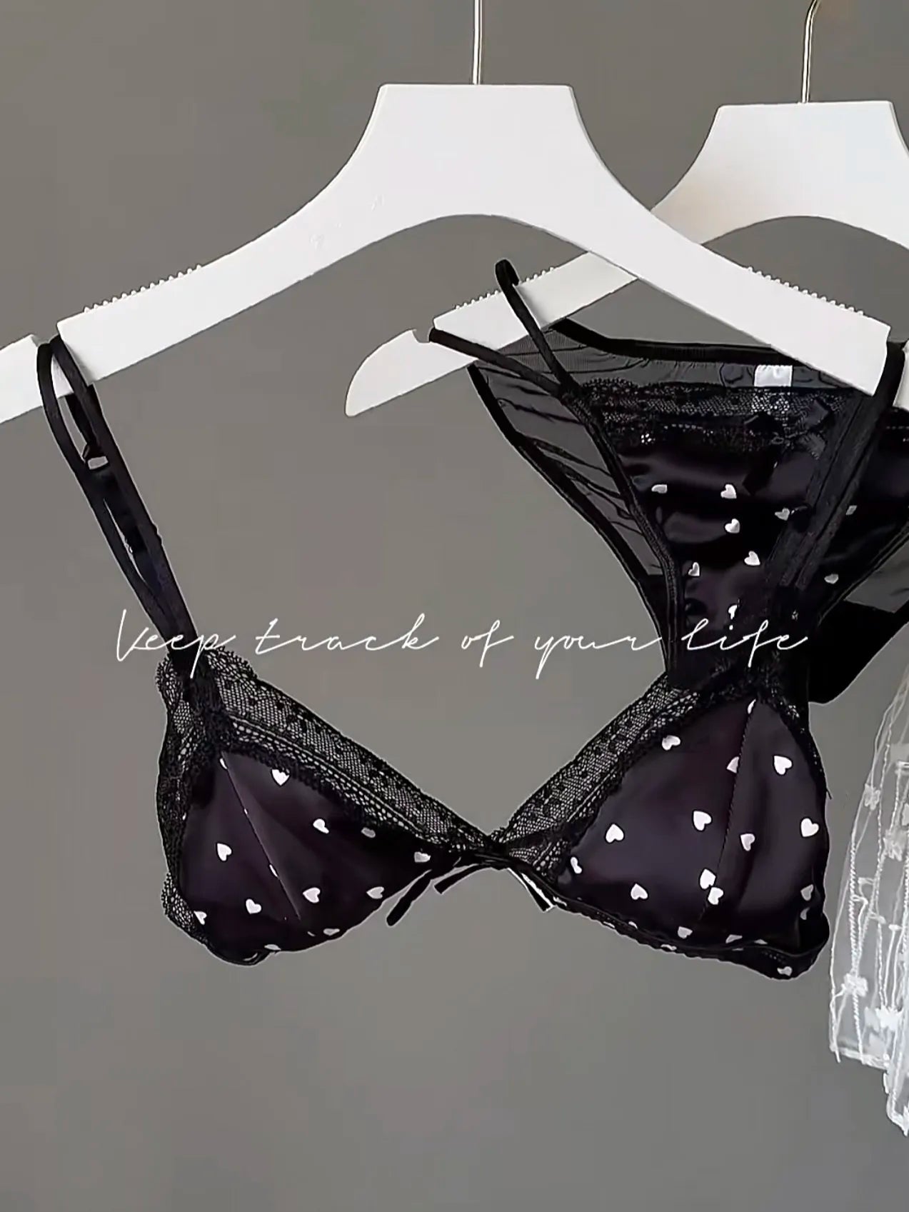 French Style Sweet Triangle Cup Lingerie Set Women Satin Lace Wireless Small Bust Gathered Thin Fabric Sexy Soft Underwear S-XL