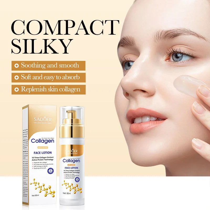 SADOER Collagen Facial Serum Face Lotion Moisturizing Face Emulsion Oil Control Water Replenishment Refreshing Facial Essence Ürün ana görseli