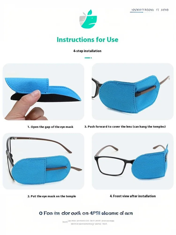6PCS Eye Patch Kawaii Cute Diy Daily Use Amblyopia Eyeglasses Patches Eyeshade Kid Strabismus Treatment Vision Care For Girl