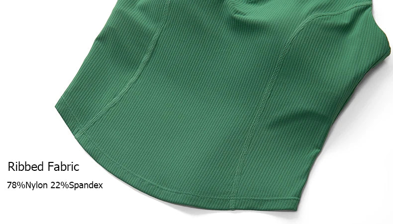 Sleeveless Fitness Yoga Shirt Women Summer Slim Fit V-Neckline Gym Running Top Breathable Quick Dry Sportswear Workout Clothes