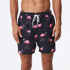 DATIFER Men's Sports Short Beachwear New Style Polyester Printing Fitness Beach Pants Surfing Swimming Trunks Bathing Swimwear