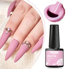 MTSSII 12pcs Gel Nail Polish Set Nude Pink Red Glitter Semi Permanent Soak Off  UV Gel Varnish Manicure Kit Nail Supplies DIY