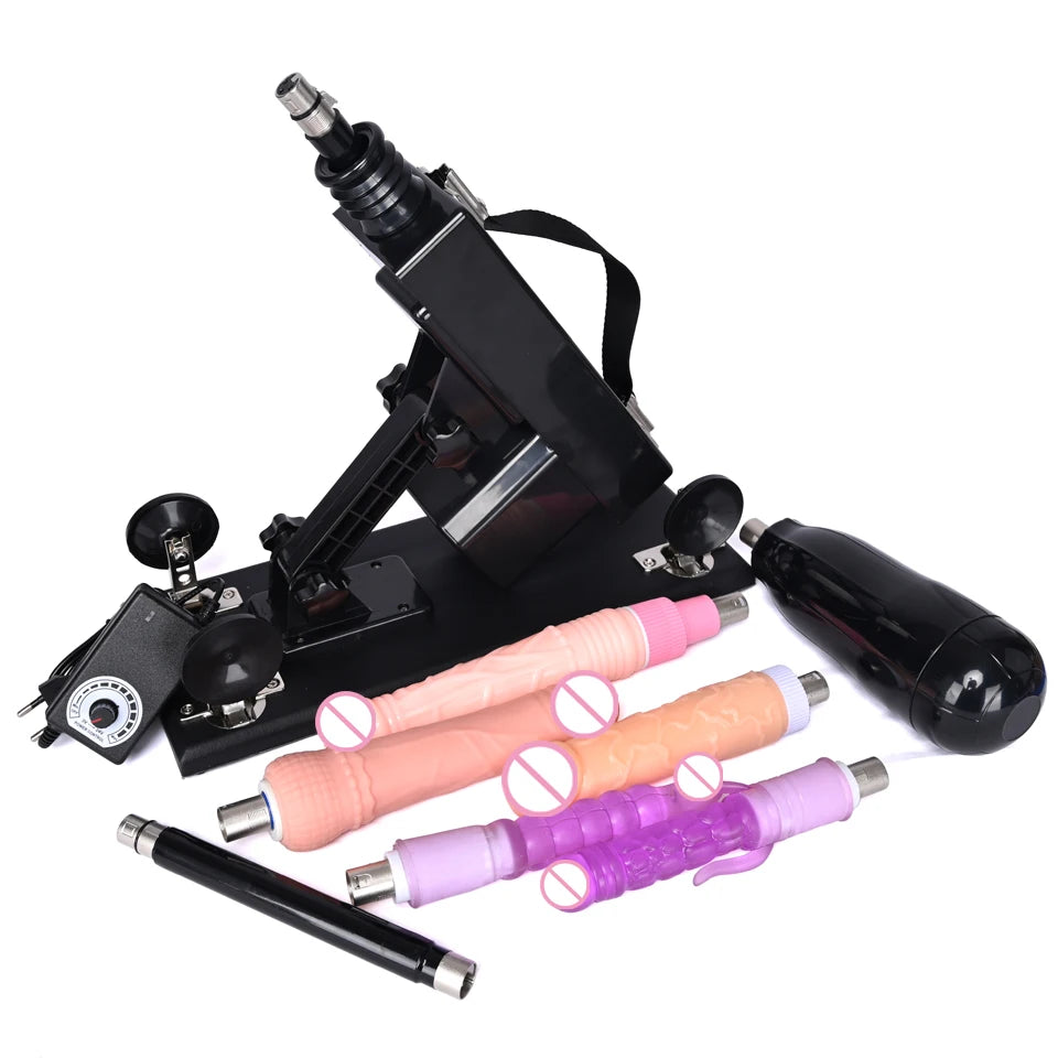 ROUGH BEAST Sex Machine for Women and Men with Dildo Attachment Automatic Masturbation Machine 3XLR Connector Sex Toys Products