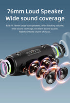 ZEALOT-S87 Outdoor Portable Wireless Bluetooth Speaker 80W High Volume Subwoofer Sound  Performace IPX6 Waterproof camping