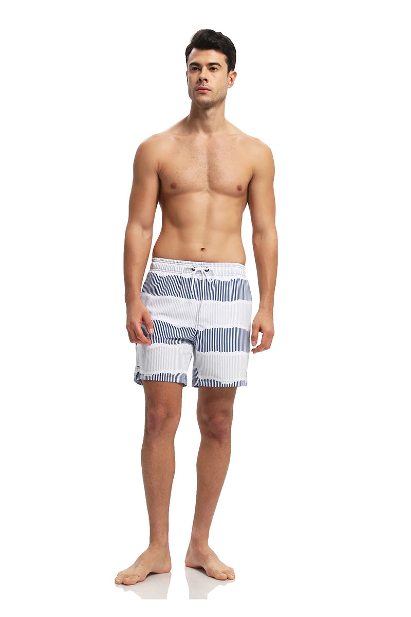ESCATCH Summer 2026 New Fashion Polyester Swimming Shorts Men Gym Board Quickly Dry Elastic Waist Traje De Baño Beach Pants