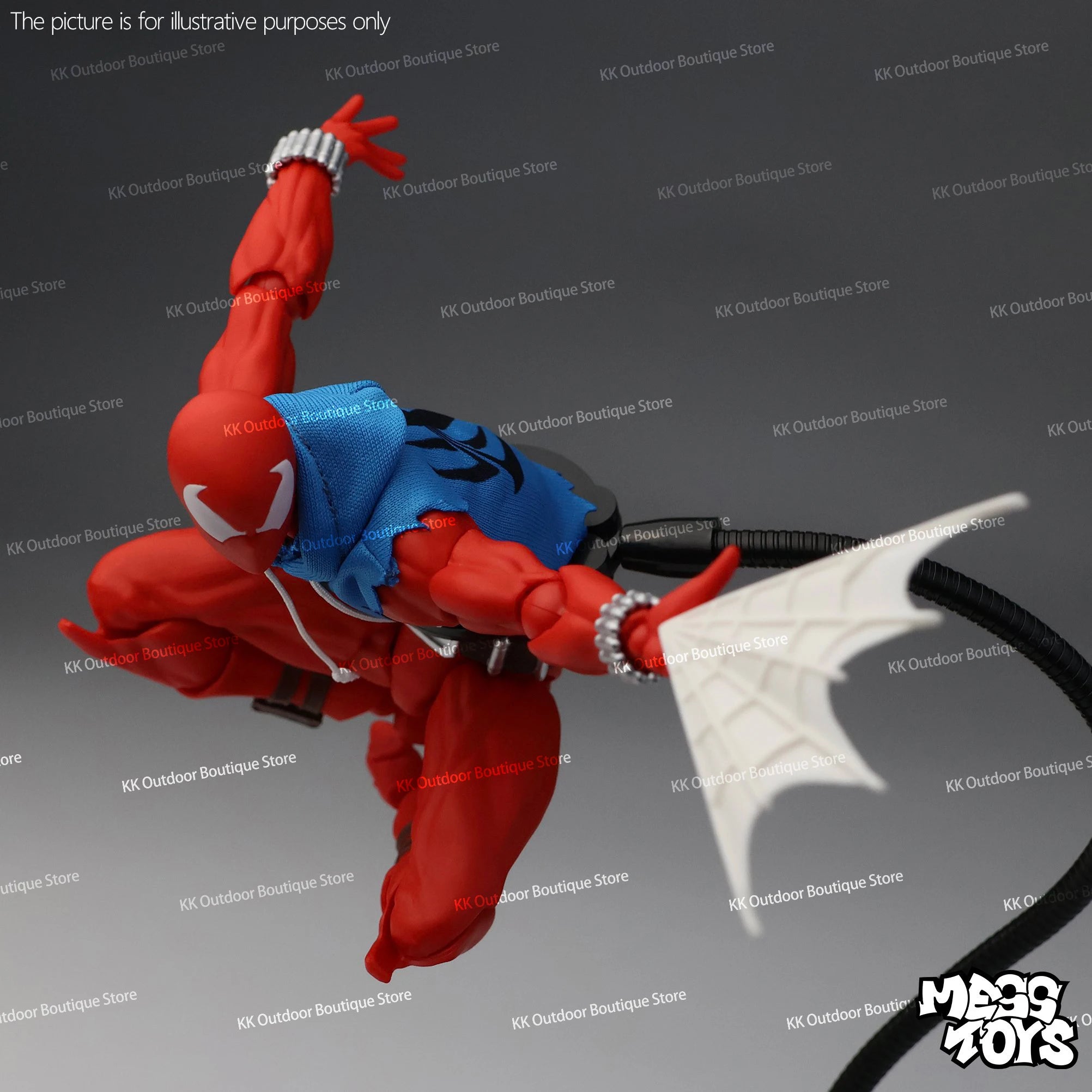 In Stock Mess Toys Scarlet Hero Scarlet Spider Man Messtoys Spiderman Anime Action Figure Figurine Statue Model Gifts Kids Toys