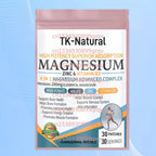 30 Patches Magnesium 4-in-1 Transdermal Patches Bisglycinate, Malate,Zinc & Vitamin D3 Brain, Energy, Muscle, Immune Support