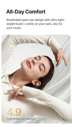 Baseus Bowie MC2 AIR Clip-on TWS Earbuds Ear Clips Wireless Earphones Bluetooth 6.0   Open earrings 4 Mic ENC Sports Headphone