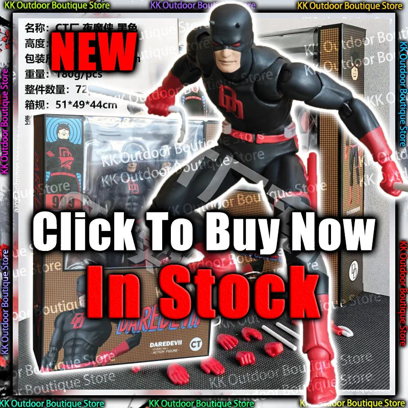 In Stock Ct Toys Daredevil Black 999 Red Mafex 223 Figure Comic Version Anime Action Figure Figurine Statue Model Gift Kids Toys Ürün ana görseli