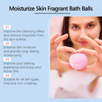 Bath Bomb Lasting Fragrance Aromatherapy Floral Scent Exfoliating Moisture Body Wash Cleansing Spa Salt Ball Bubble Bombs Shower