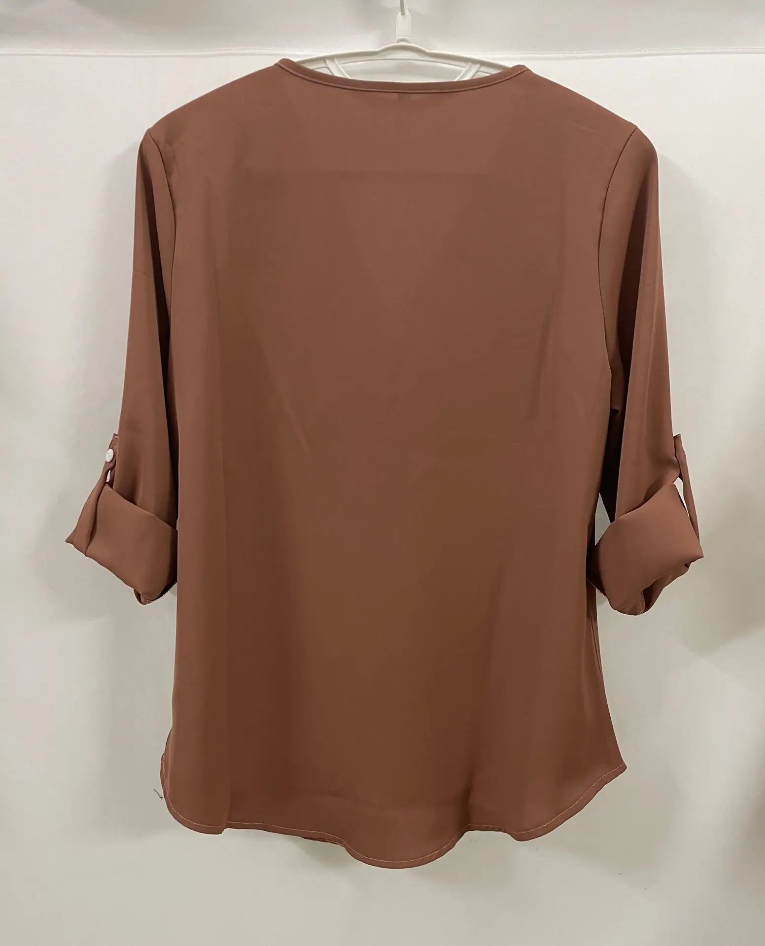 2024 Quality HotSale Plus Size Deep V Neck Women Blouse Chiffon Cool Loose Shirt Fashion Casual Ladies Tops Sexy Zipper Pullover