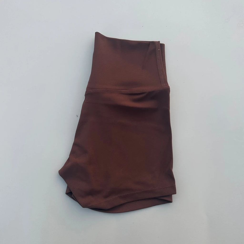 Sexy Solid Color Women Fitness Sport Short High Waist Athletic Yoga Short Leg Cycling Comprehensive Training Jogging Squat Proof