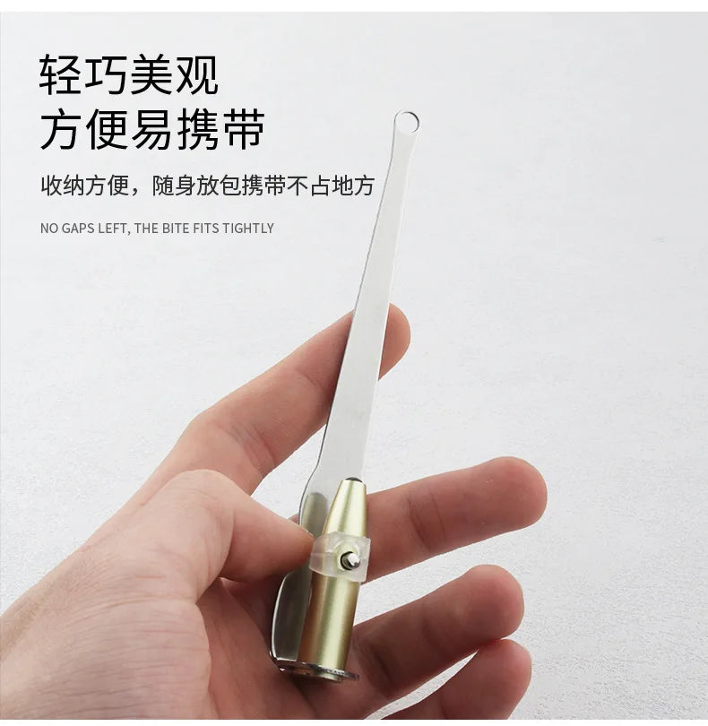 1PC Professional LED Light Tonsil Stone Remover Tool Stainless Steel Cleaner for Oral Care and Ear Wax Removal