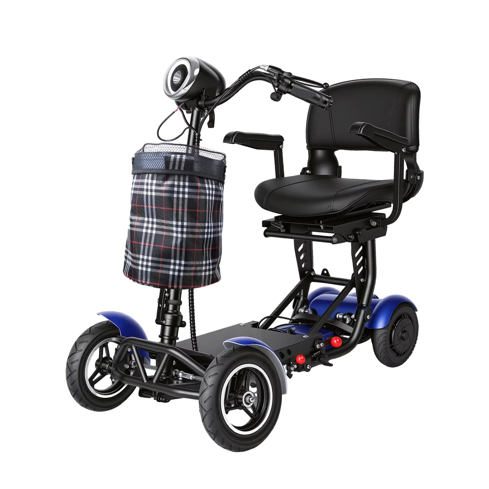 SUNNIGO 4 Wheels All Terrain Electric Mobility Scooter Dual 500W Motor 36V 18Ah Lithium Battery Lightweight Foldable Travel Scooters Adjustable Seat Anti-slip Tires Safe Brake System Comfortable Long Range 50km For Senior Dis Ürün ana görseli
