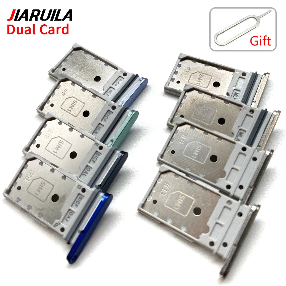 10Pcs mix color SIM SD Dual Card Phone Card Tray Holder Adapter For Samsung S23 S24 S25 Plus S23 Ultra Sim Card Drawer Slot Tray