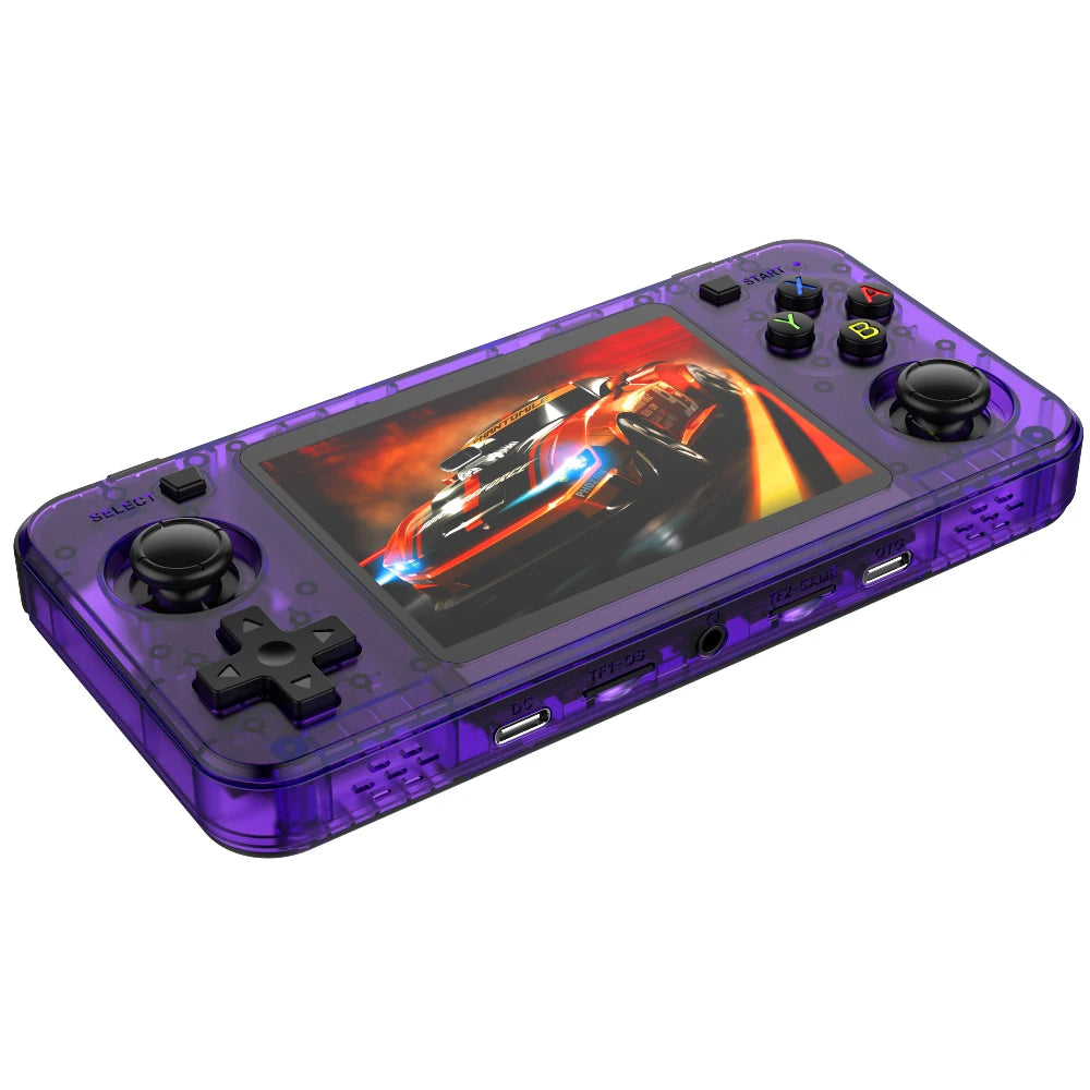 BOYHOM Green R36H Retro Video Game Console 3.5‘’ IPS Screen RK3326 3000 mAh Open Linux System Portable Player 64GB 128GB