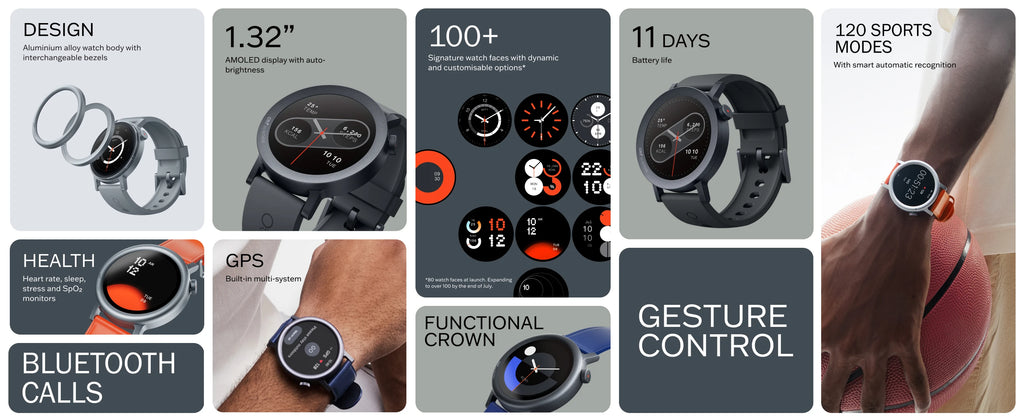 CMF by Nothing Watch Pro 2 1.32" AMOLED Display Bluetooth Calls w/ AI Noise Reduction