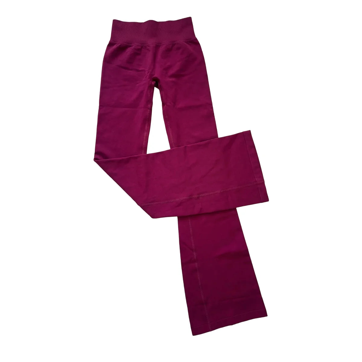 Flares Legggings Seamless Mid To Low Waistband Glute Contouring Wide Leg Pants Scrunch Booty Fitness Yoga Gym Flared Leggings