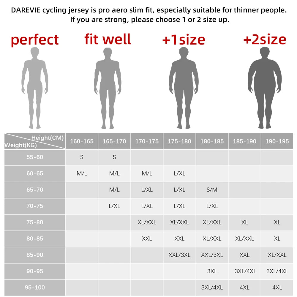 DAREVIE Cycling Jersey Small Size SPF 50+ Training Level Men Women Long Sleeves Cycling Jersey Breathable Man Cycling Maillott
