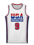 Men's Embroidered #9 Basketball Jersey Breathable Sportswear Sleeveless Training Uniform Team Vest New Design Tops