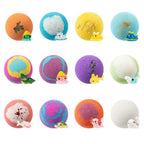 12pcs Kids Bath Bombs With Surprise Sea Animal Toys Inside Ocean Bath Salt Balls unique relieve fatigue Safe Ingredients