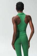 Sleeveless Fitness Yoga Shirt Women Summer Slim Fit V-Neckline Gym Running Top Breathable Quick Dry Sportswear Workout Clothes