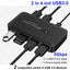 MZX USB 3.0 Switcher KM Switch Selector KVM Hub Docking Station 2 Computer Laptop PC Desktop Accessories Share Printer Keyboard