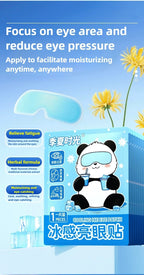 20/40 Pcs Box Hot Selling Disposable Ice Eye Patches Hydrogel Eye Protection Relieve Fatigue Herbal Cold Compress Eye Masks