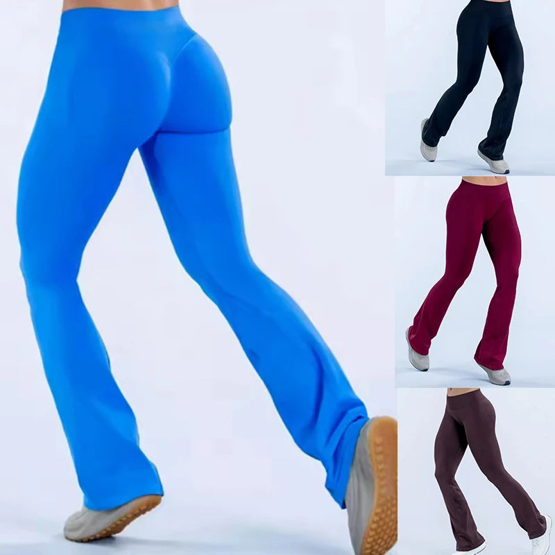 Cavendi Flared Leggings Leg Leggings Woman Wide-leg Pants Yoga Breathable Fitness Clothing Versatile Casual Pants Ürün ana görseli