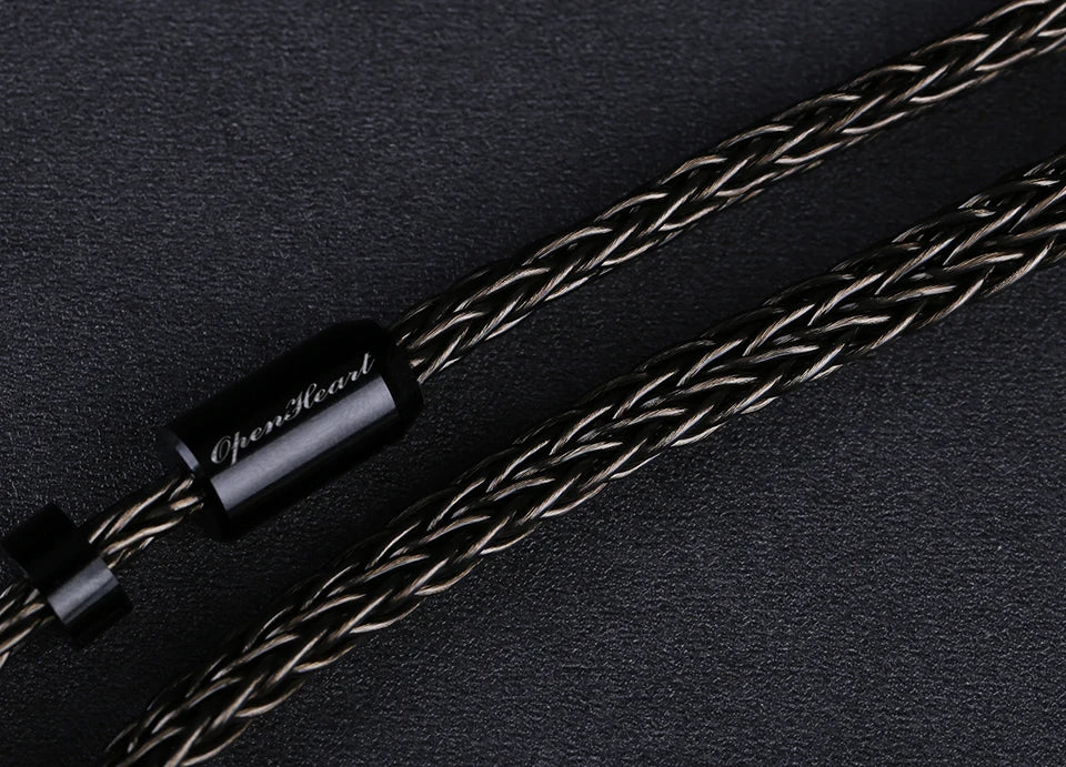 OPENHEART 16 Core Headphone Cable 1 to 2 jack dual 3.5/2.5/4.4mm/XLR Balance Cable For HIFIMAN DENON Replacement Cable 2m 3m