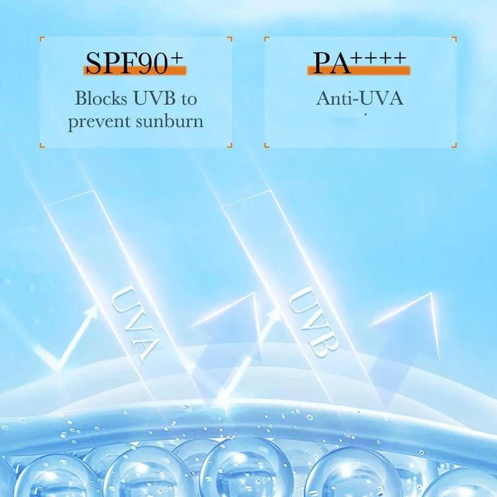 SPF90 PA+++ UVA/UVB sun protection for whole body Anti-aging Refreshing Sunscreen Aloe vitamin E UV Protection sun block