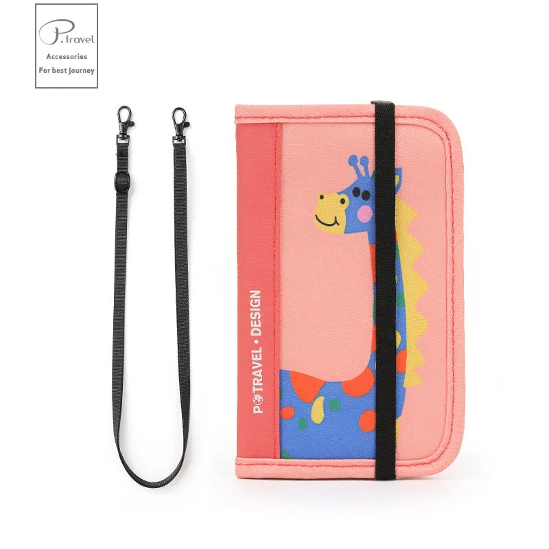RFID Travel Wallet Passport Holder Credit Card Organizer Zipper Pouch Document Organizer Anti Theft Travel Accessories