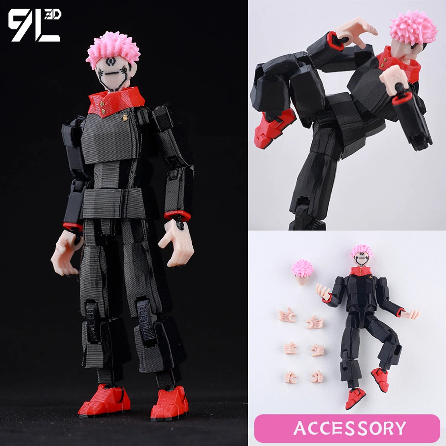 Venom Spider-Man Lucky13 Dummy13 Action Figures - 3D Printed T13 Multi-Jointed Shapeshift Mannequin Anime Collectible Toys