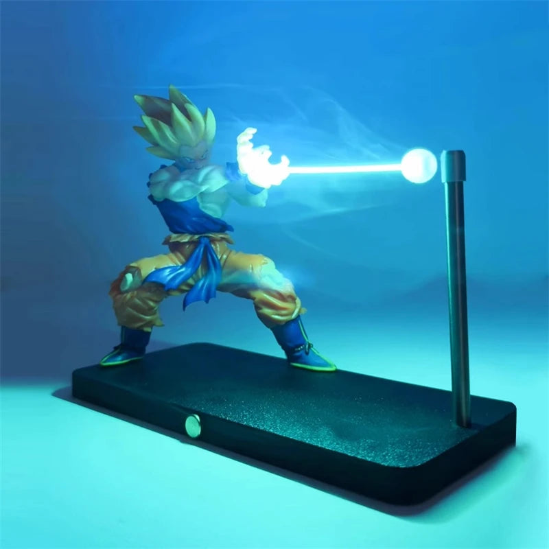 DRAGON BALL Son Goku Kamehameha night lamp desktop decoration model night anime surrounding children's toys birthday gift