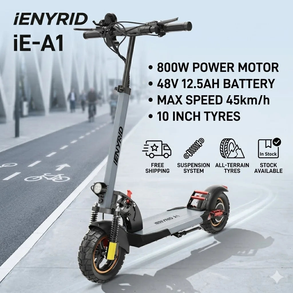 Polish warehouse. Fast delivery Scooters Electric iENYRID A1 Electric Scooter for Adult Lightweight for Daily Commuting Dual Sho Ürün ana görseli