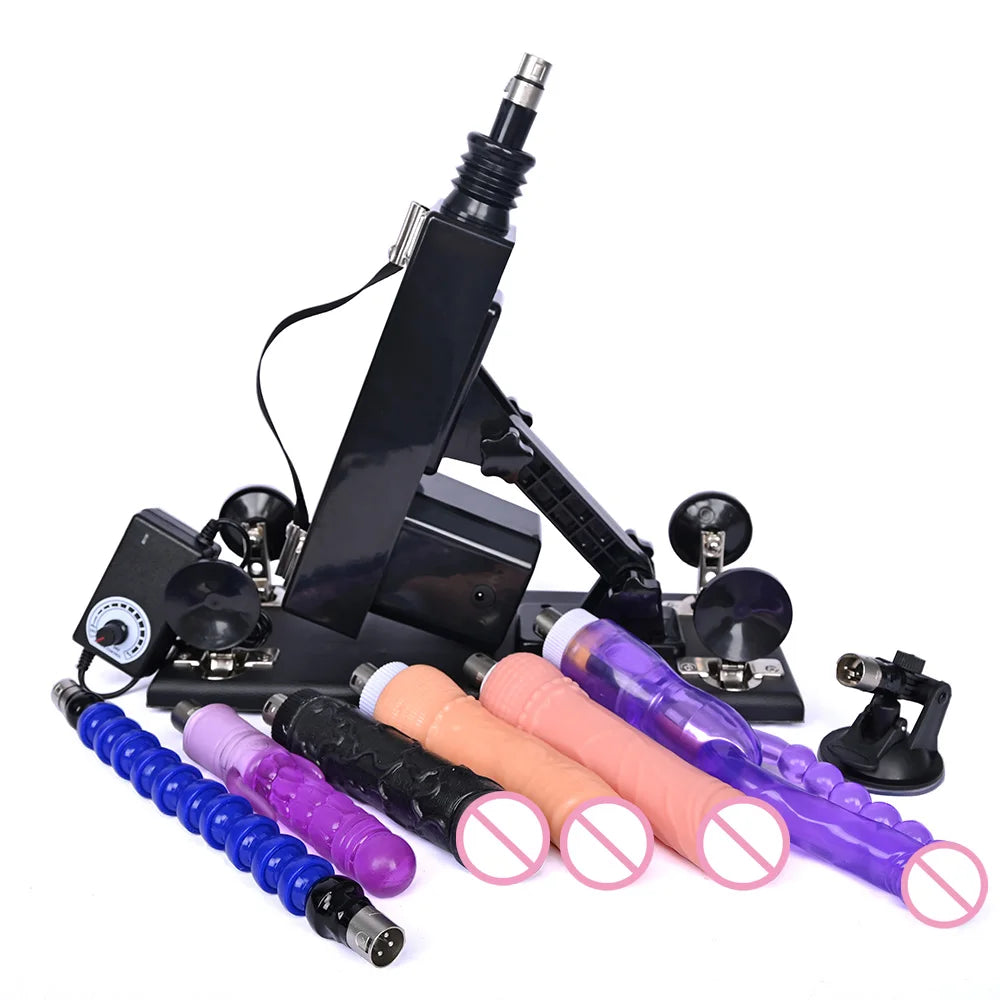 ROUGH BEAST Sex Machine for Women and Men with Dildo Attachment Automatic Masturbation Machine 3XLR Connector Sex Toys Products