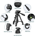 Mini Tripod for Camera, 25inch Aluminum Tabletop Camera Tripod, Portable Travel Tripod , for Cameras, Projectors, Spotting Scope