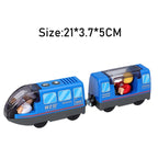 RC Electric Train Set Locomotive Magnetic Train Diecast Slot Toy Fit for Brand Wooden Railway Tracks Toys for Children Gifts