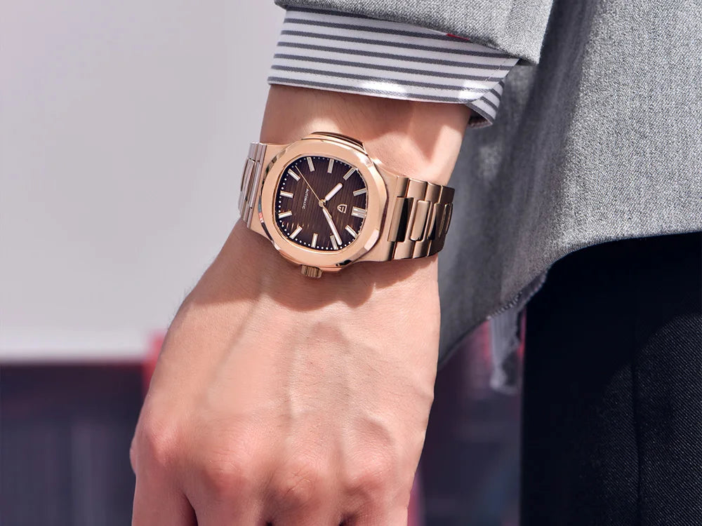 PAGANI DESIGN New Sporty Elegance Mechanical Watch Sapphire Seagull ST16 Movt Man watch Stainless Steel Luminous Men's Watches