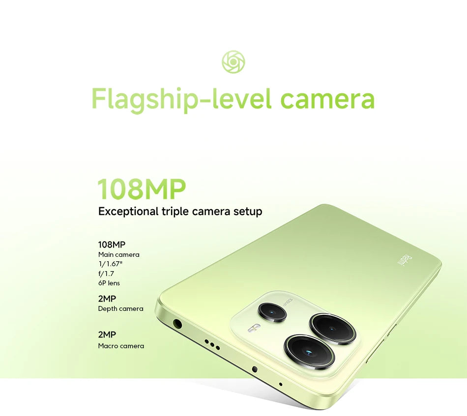 Global Version Redmi Note 14 4G smartphone MediaTek Helio G99-Ultra NFC 108MP Camera 6.67 ''AMOLED Screen 5500mAh Battery